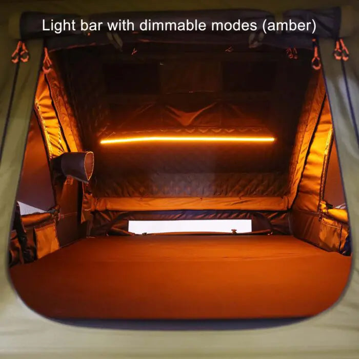 Armadillo Horizon 3: Premium Hardshell Rooftop Tent for All-Season Adventure (Left Open Only)
