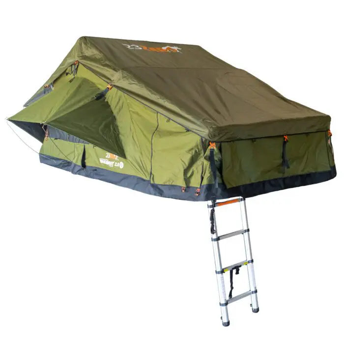 Walkabout 62 2.0 Roof Top Tent Soft Shell – Queen Size Bed + Tall Annex