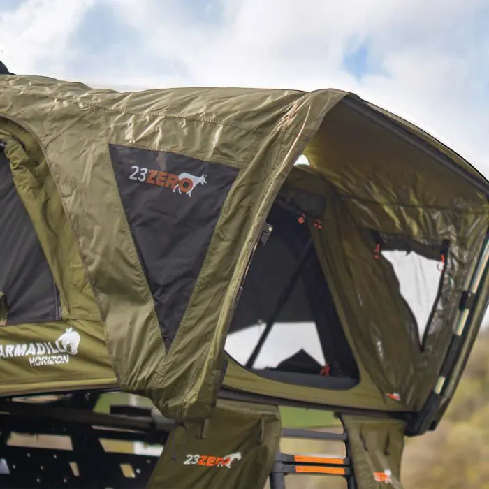 Armadillo Horizon 2: Premium Hardshell Rooftop Tent for All-Season Adventure (Left Open Only)