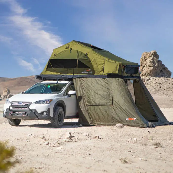 Walkabout 62 2.0 Roof Top Tent Soft Shell – Queen Size Bed + Tall Annex