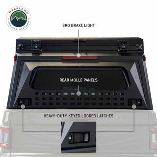 MagPak - Camper Shell/Roof Top Tent Combo with Lights, Rear Molle Panel, Side Tie Downs, Front & Rear Windows