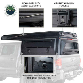 MagPak - Camper Shell/Roof Top Tent Combo with Lights, Rear Molle Panel, Side Tie Downs, Front & Rear Windows