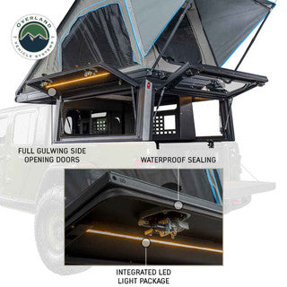 MagPak - Camper Shell/Roof Top Tent Combo with Lights, Rear Molle Panel, Side Tie Downs, Front & Rear Windows